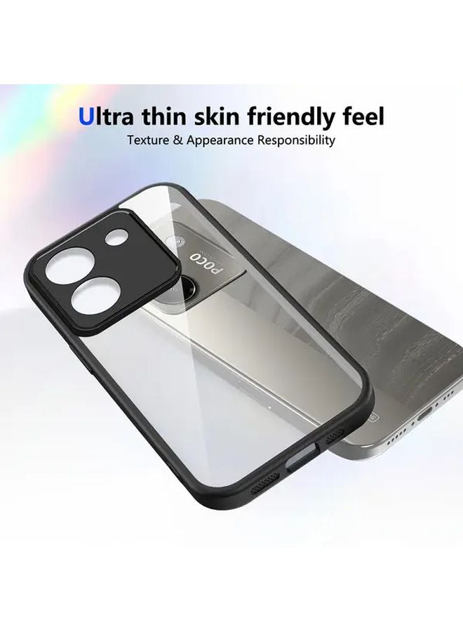 Shockproof Clear TPU Phone Case For Xiaomi Poco M7 Pro 5G In Deep Blue - Image 4